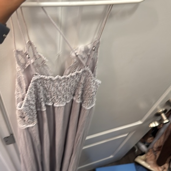 FREE PEOPLE Adella Maxi Slip Dress in Stardust light size XS - Picture 7 of 7